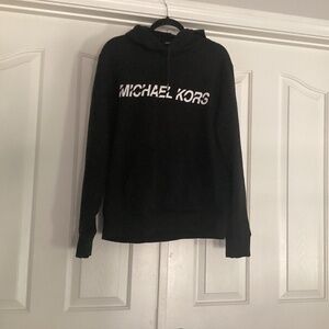 Michael Kors Men’s Pullover Hoodie, Size Large, Color Black, White
